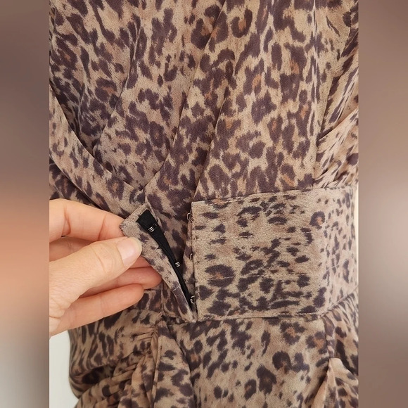 NWT || ALL SAINTS || Cancity Patch dress, camel brown - Picture 6 of 11